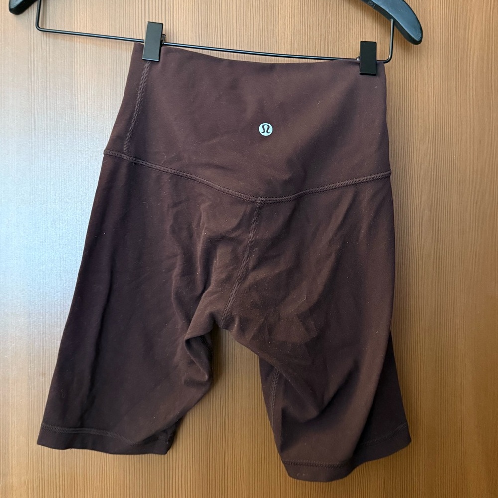 Lululemon Align Brown Biker Shorts - Picture 2 of 3